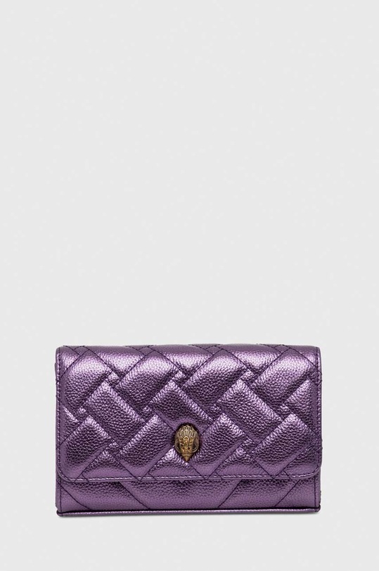 Kurt Geiger London kopertówka skórzana nie mieści A4 fioletowy 1733090109