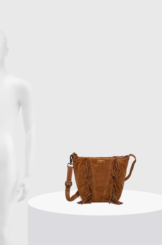 Pepe Jeans geanta de mana din piele intoarsa KADE ANGIE PL031528