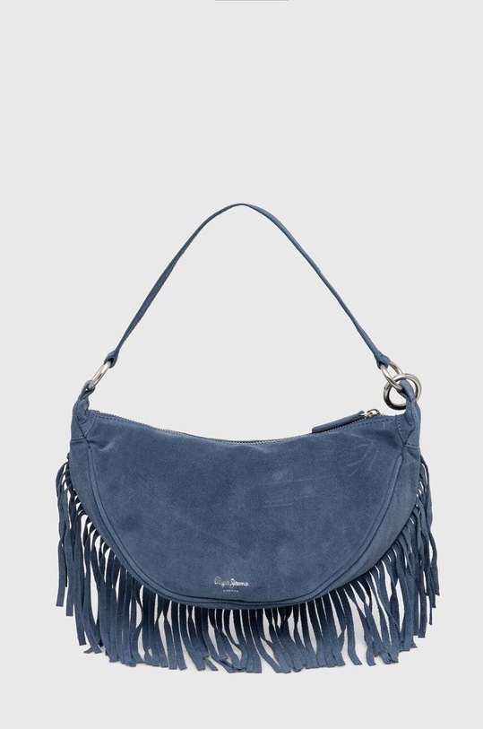 Pepe Jeans geanta de mana din piele intoarsa JANICE ANGIE uni albastru PL031530