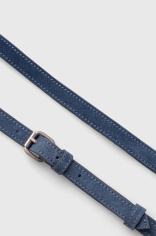 Pepe Jeans geanta de mana din piele intoarsa albastru PL031532