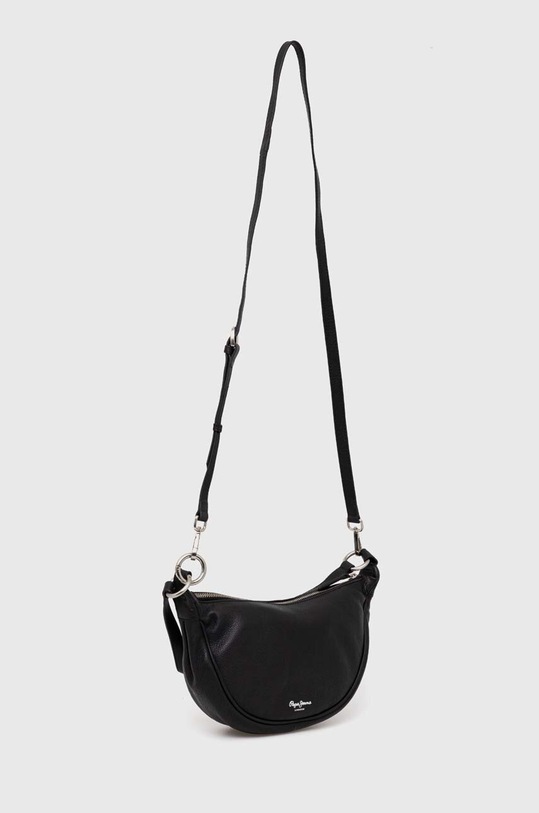 Kožená kabelka Pepe Jeans NADINE LETHI PL031548 černá SS24