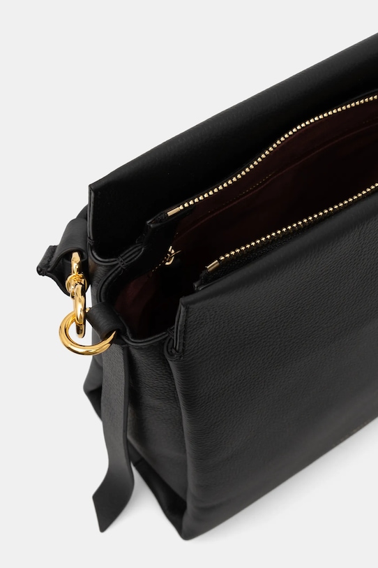 Kožená kabelka Coccinelle E1.M50.13.01.01 černá