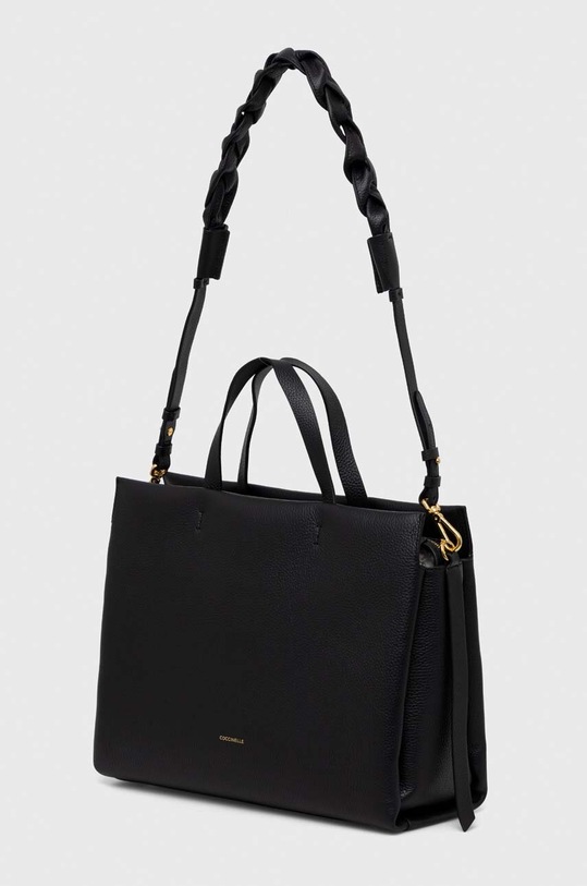 Coccinelle torebka skórzana E1.N68.18.02.01 czarny SS24