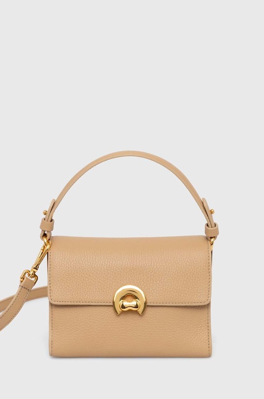 Coccinelle borsa a mano in pelle pelle fiore beige E1.P7P.58.01.21
