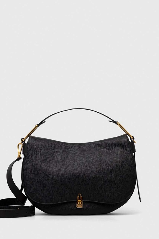 Coccinelle torebka skórzana skóra licowa czarny E1.PQR.18.02.01