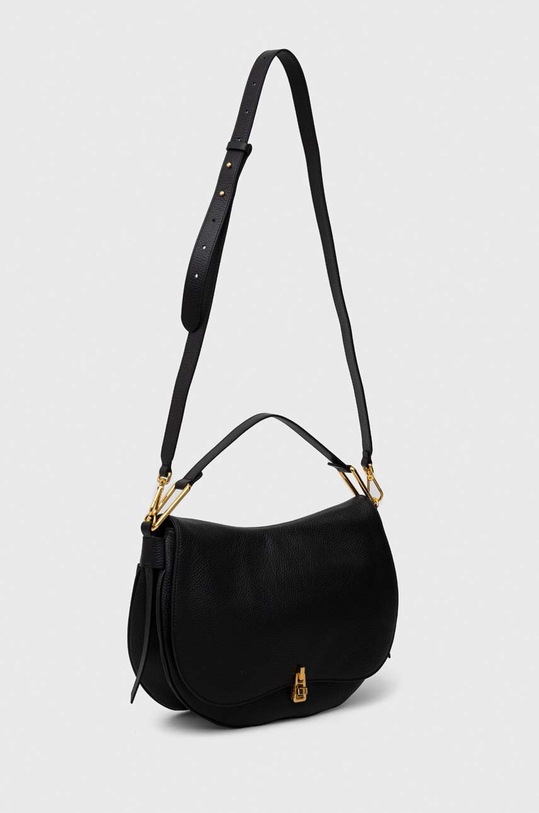 Coccinelle torebka skórzana E1.PQR.18.02.01 czarny SS24