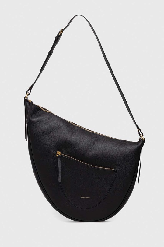 Coccinelle torebka skórzana skóra licowa czarny E1.QDK.15.01.01