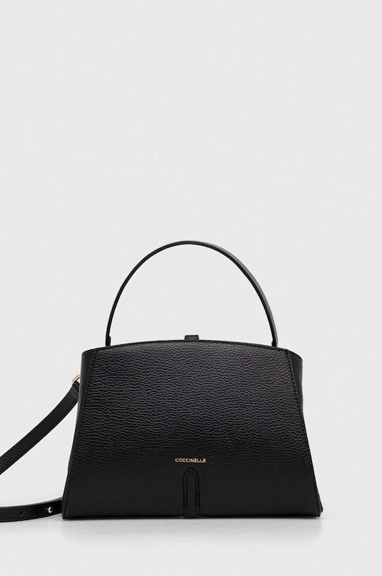 Coccinelle torebka skórzana skóra licowa czarny E1.QLF.18.02.01