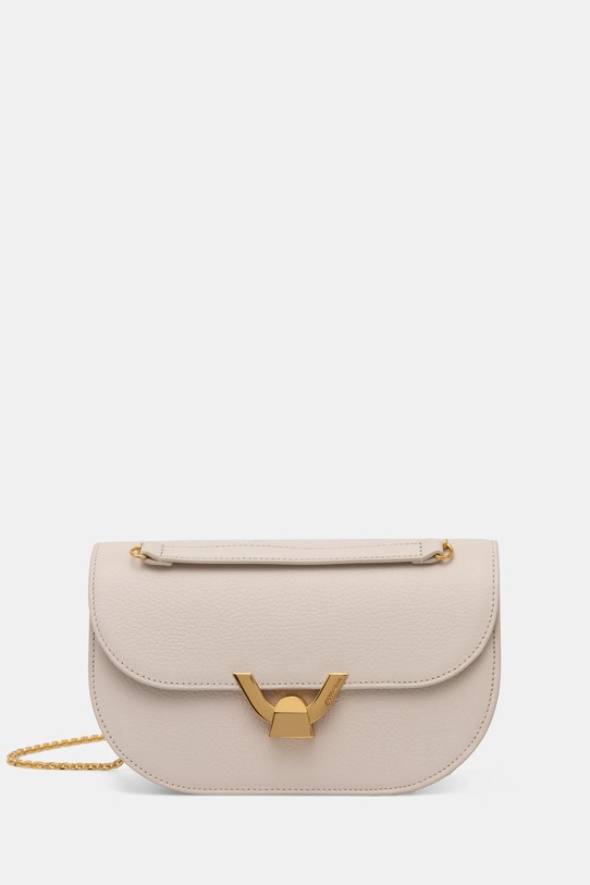 Kožená kabelka Coccinelle přírodní kůže béžová E1.QTF.15.02.01