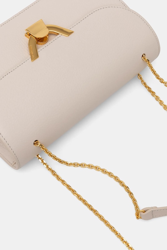 Kožená kabelka Coccinelle béžová E1.QTF.15.02.01