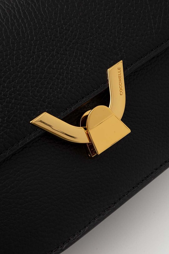 Akcesoria Coccinelle torebka skórzana E1.QTF.15.02.01 czarny