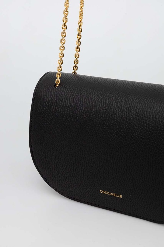 Coccinelle torebka skórzana czarny E1.QTF.15.02.01