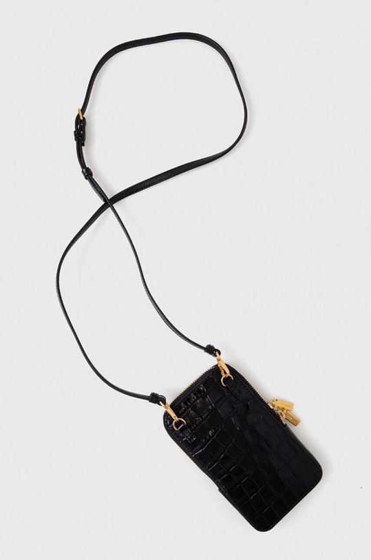 Dodatki Usnjen ovitek za telefon Coccinelle E5.MI8.27.01.01 črna