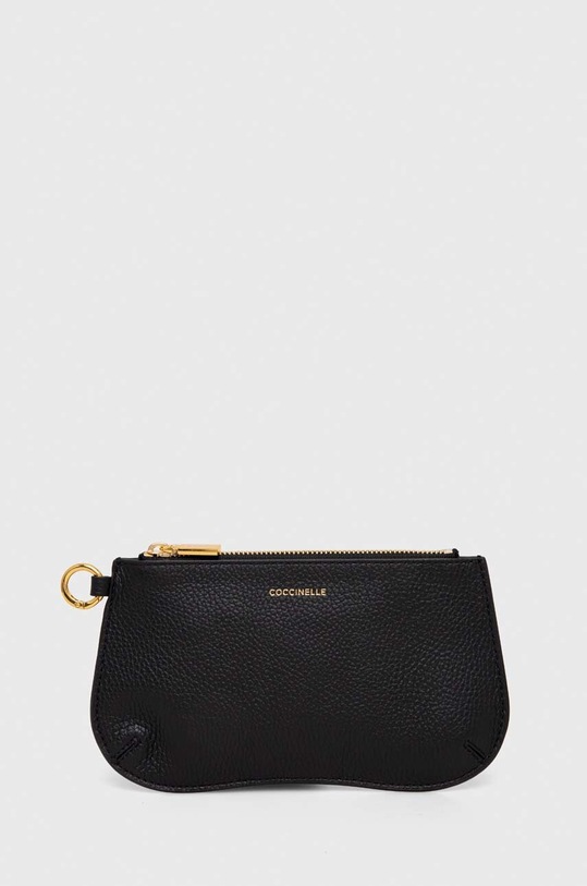 Usnjena torbica za okoli pasu Coccinelle E5.MQF.28.01.01 črna SS24