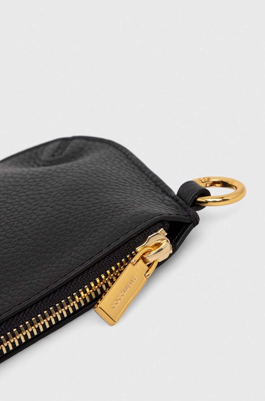 Usnjena torbica za okoli pasu Coccinelle črna E5.MQF.28.01.01