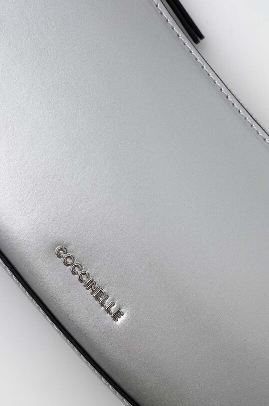 Doplňky Kožená kabelka Coccinelle E5.QRS.52.01.01 stříbrná