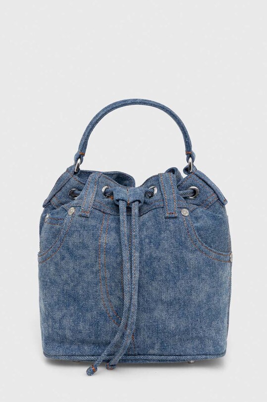 Moschino Jeans torebka nie mieści A4 niebieski 3103.3298