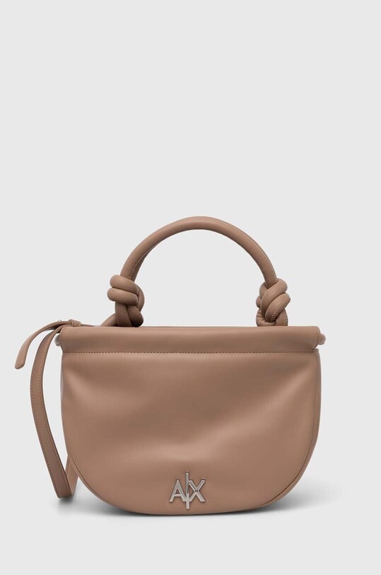 Kabelka Armani Exchange imitácia kože béžová 942985.4R700