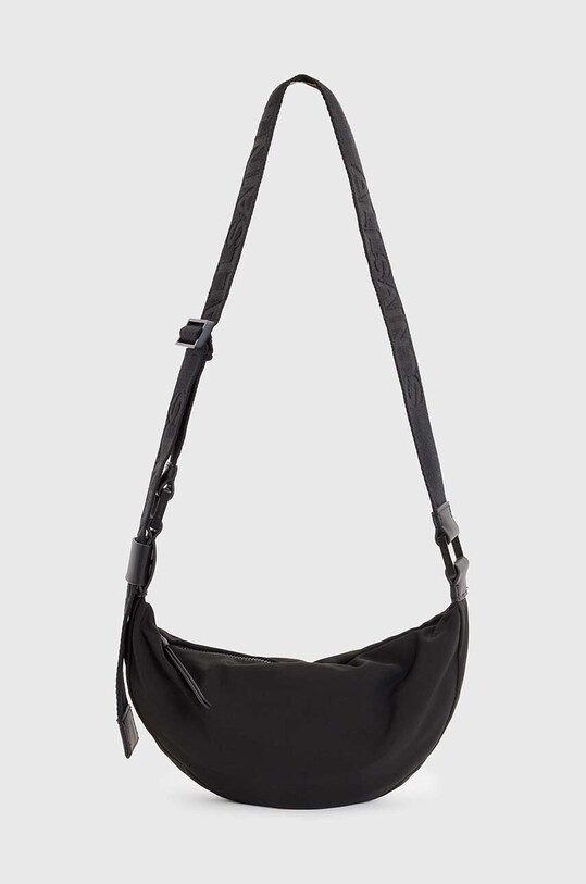 Сумочка AllSaints Half Moon гладкий чорний W001XZ