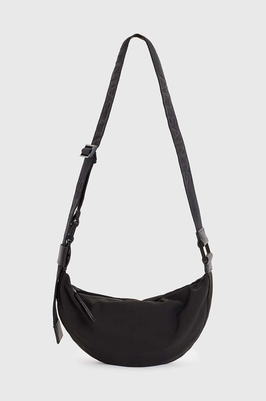 Kabelka AllSaints Half Moon hladký černá W001XZ