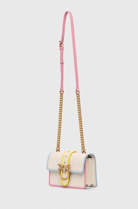 Pinko borsa a mano in pelle 100059.A1K1 bianco SS24