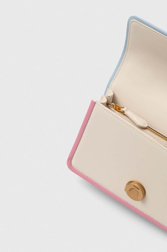 Pinko borsa a mano in pelle 100059.A1K1 bianco