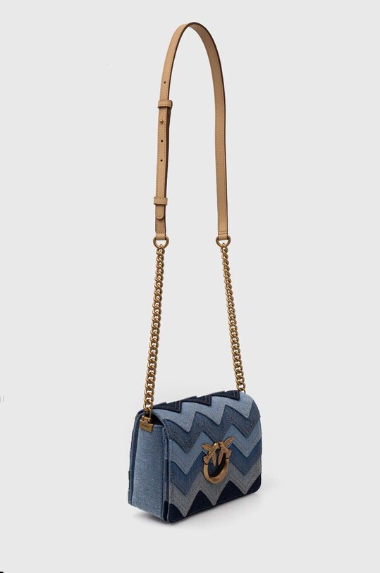 Pinko borsa in jeans 100067.A1LD blu SS24