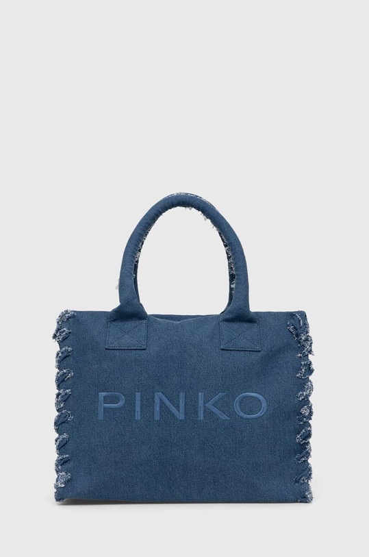Τζιν τσάντα Pinko υφασμάτινο μπλε 100782.A1WT