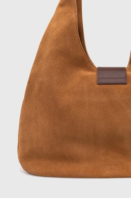 Pinko borsa in pelle scamosciata marrone 102785.A0YG