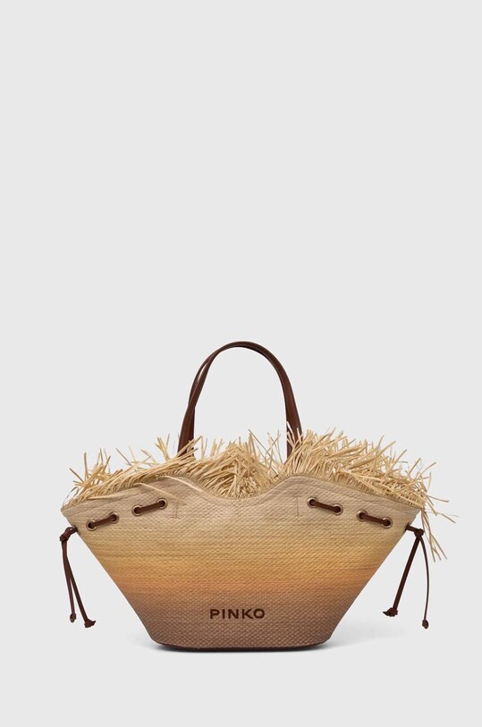 Pinko cestino da spiaggia stampa all-over beige 102911.A1R6