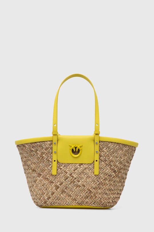 Košara za plažo Pinko Ustreza A4 bež 103324.A1RL