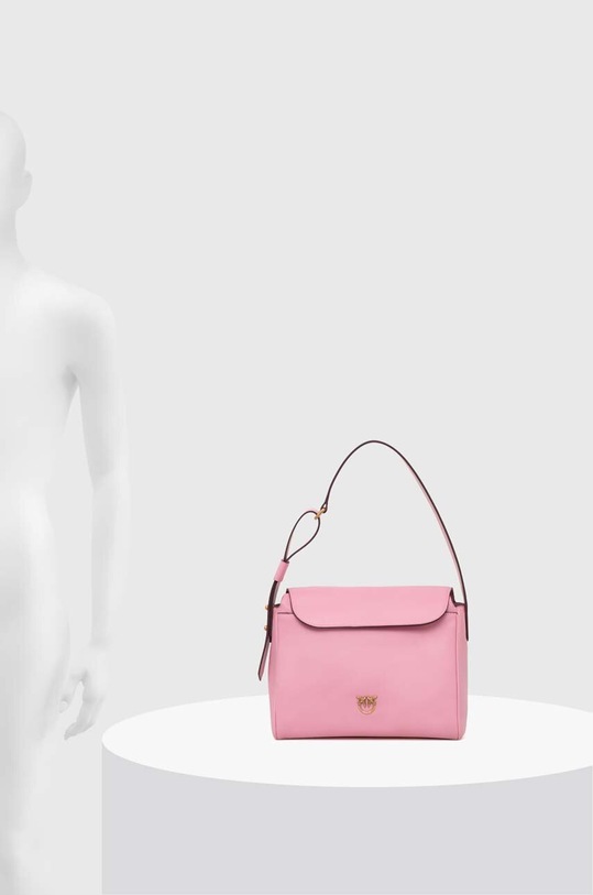 Kožená kabelka Pinko 101442.A0QO ružová