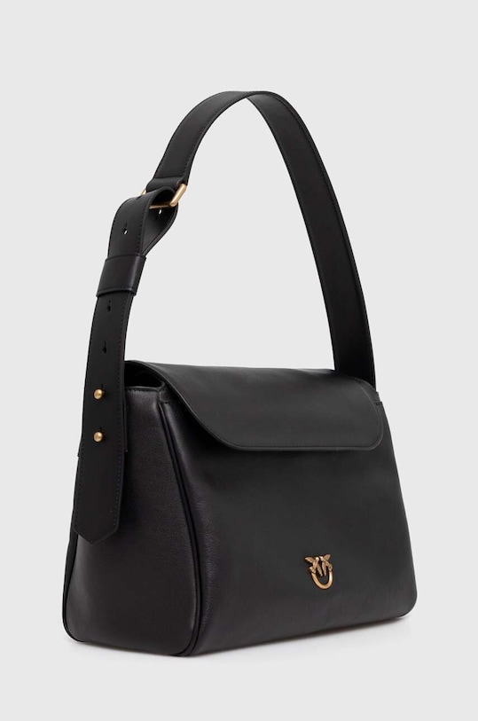 Kožená kabelka Pinko 101442.A0QO čierna SS24