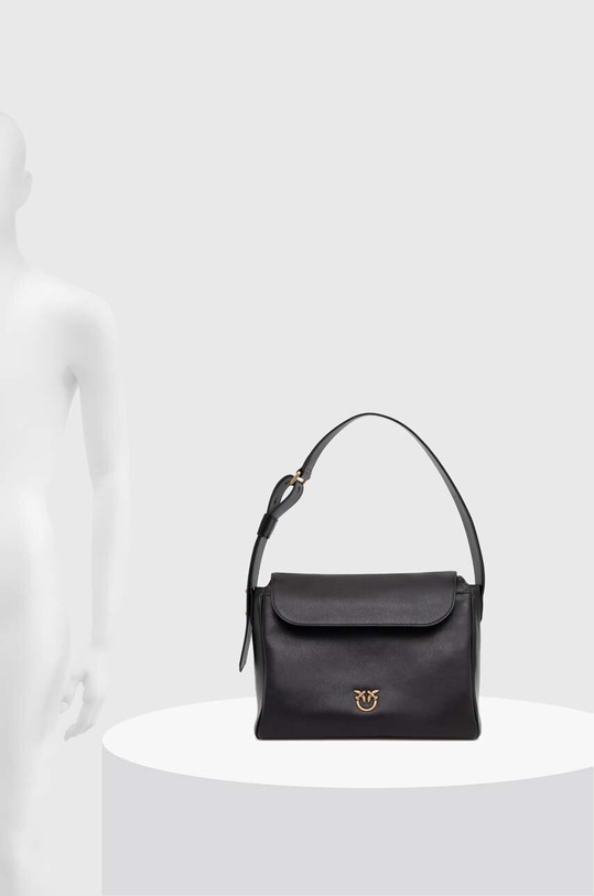 Kožená kabelka Pinko 101442.A0QO čierna