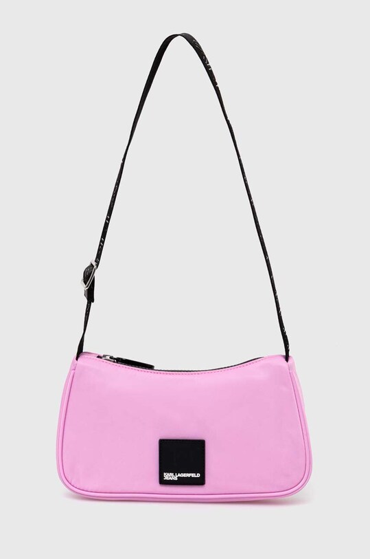 Torba Karl Lagerfeld Jeans URBAN NYLON BAGUETTE bez uzorka roza 236J3004