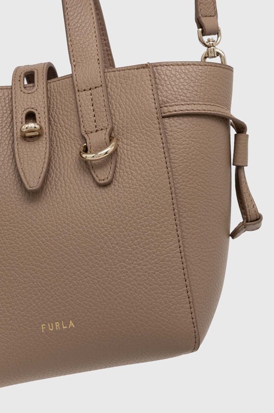 Furla torebka skórzana beżowy BASRFUA.HSF000.1257S