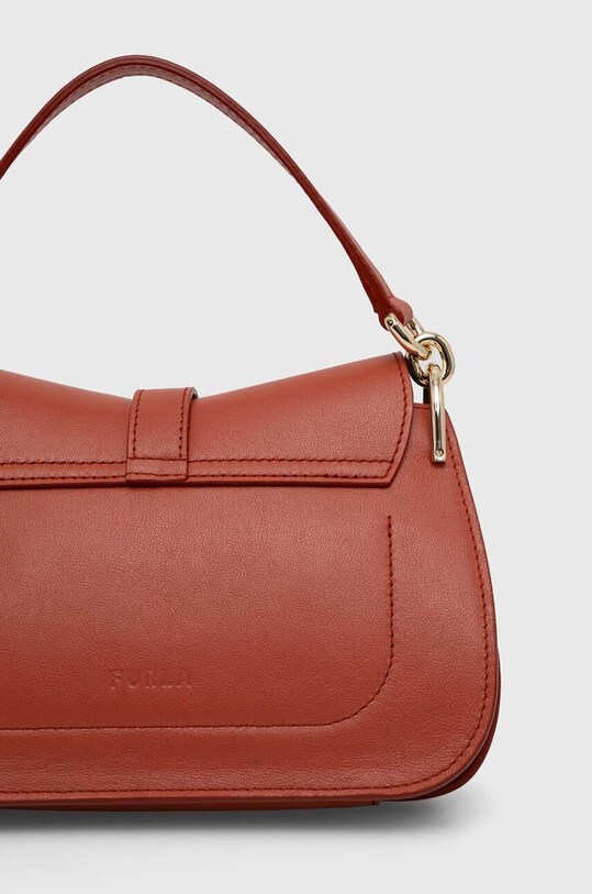 Akcesoria Furla torebka skórzana WB01032.BX2045.CL000 pomarańczowy