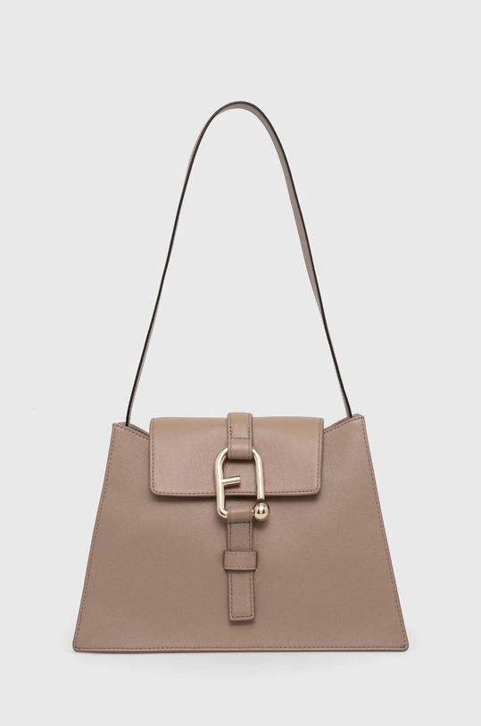Шкіряна сумочка Furla лицьова шкіра бежевий WB01274.BX2045.1257S