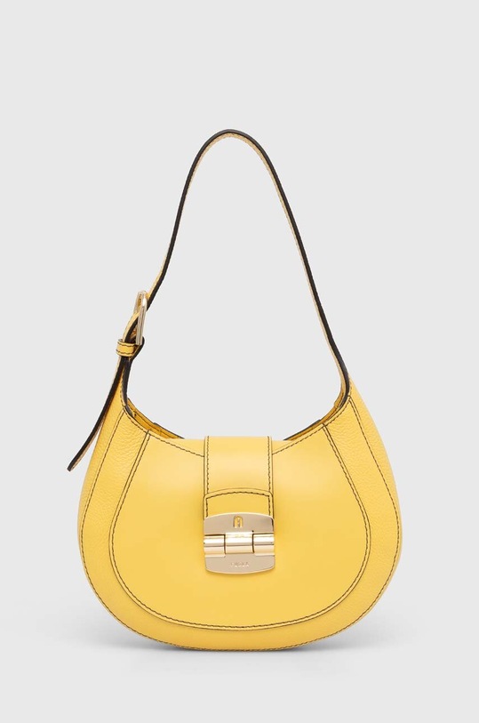 Furla torebka skórzana skóra licowa żółty WB01276.BX0053.NTT00