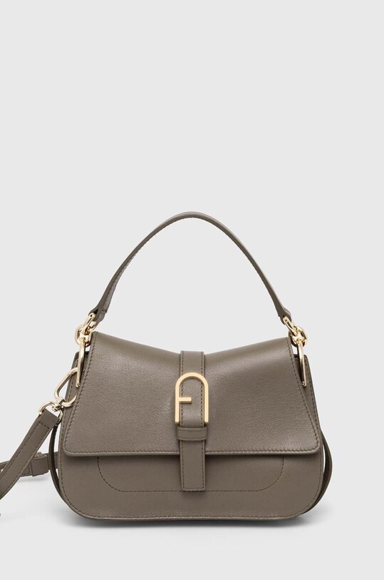 Шкіряна сумочка Furla лицьова шкіра зелений WB01032.BX2045.2810S