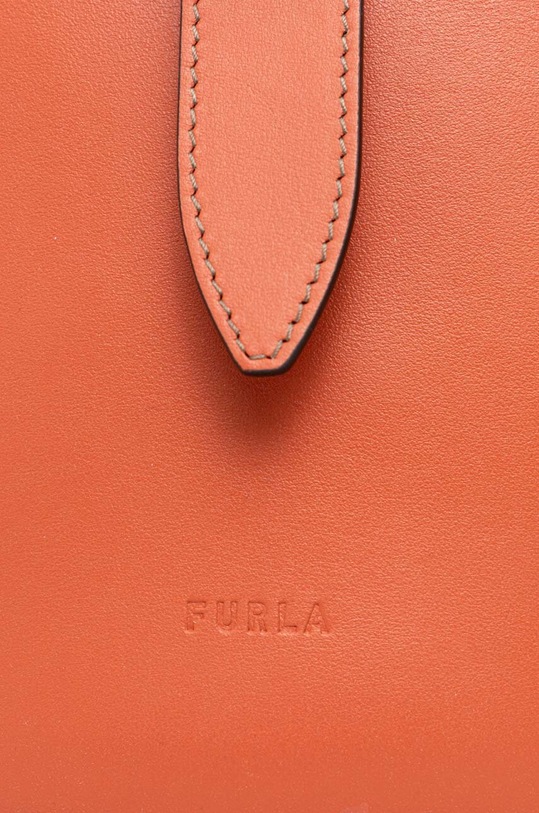 Akcesoria Furla torebka skórzana WB00913.AX0733.CL000 pomarańczowy