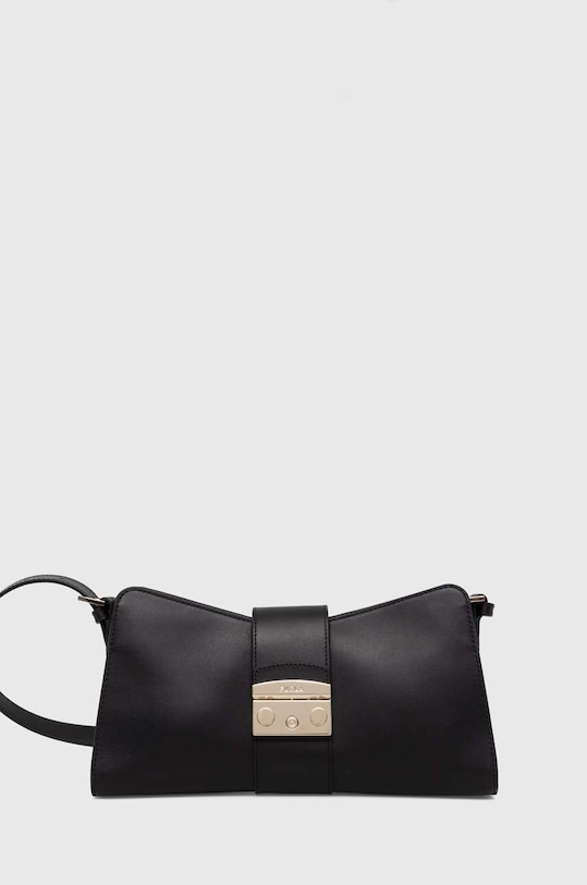 Kožená kabelka Furla usňová koža čierna WB01111.AX0733.O6000