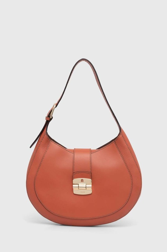 Furla torebka skórzana skóra licowa pomarańczowy WB01230.BX0053.CL000