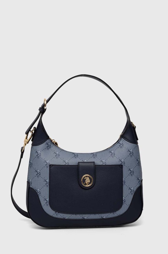Torba U.S. Polo Assn. imitacija zrnate kože mornarsko plava BEUHD6375WVP.212