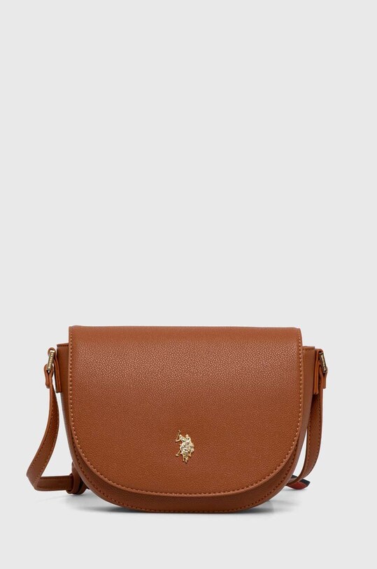 U.S. Polo Assn. kézitáska szintetikus bőr barna BIUJE6311WVP.521