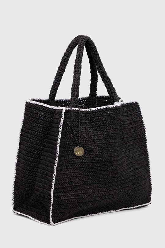 Τσάντα United Colors of Benetton 6GCV1Y01B μαύρο SS24