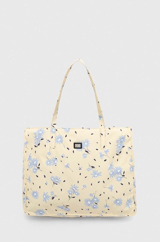 Τσάντα United Colors of Benetton υφασμάτινο κίτρινο 6RIPDY043