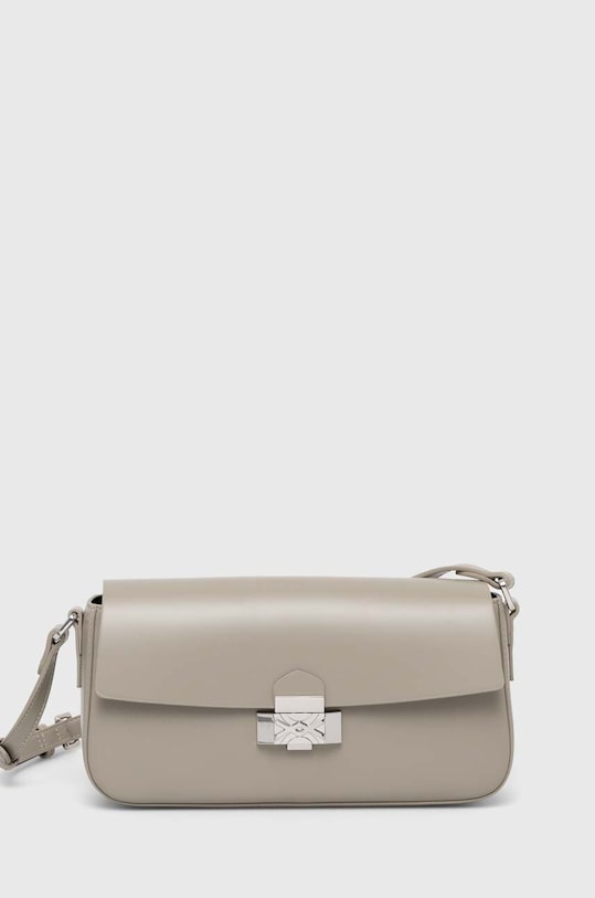 Τσάντα United Colors of Benetton συνθετικό γκρί 68KDDY04G