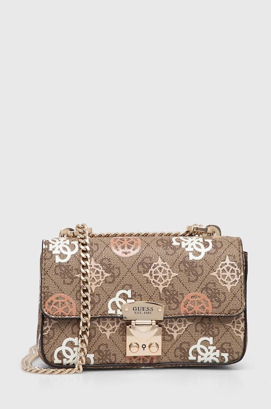Τσάντα Guess απομίμηση λείου δέρματος μπεζ HWPS93.15780