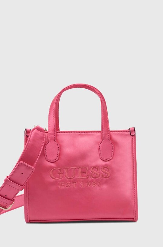 Guess torebka SILVANA tekstylny różowy HWST86.65770